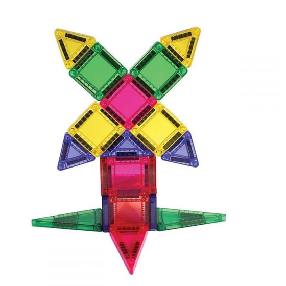 Μαγνητικά Τουβλάκια Happihobbi Travel Set (24 Τεμάχια) image 1