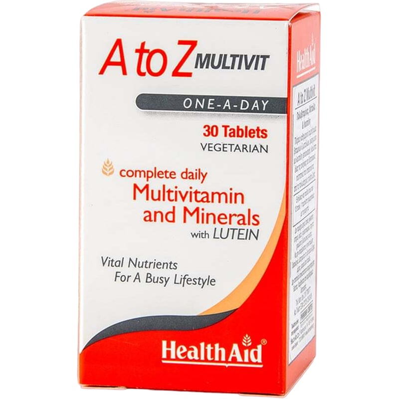Health Aid A to Z Multivit - 30 ταμπλέτες