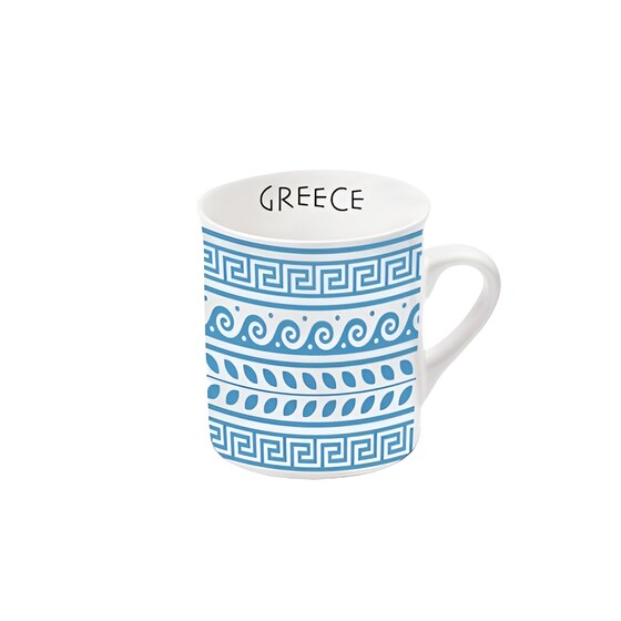 Κούπα Espresso Ancient Greece Greek Pattern 90 ml - Λευκό/Μπλέ image 0
