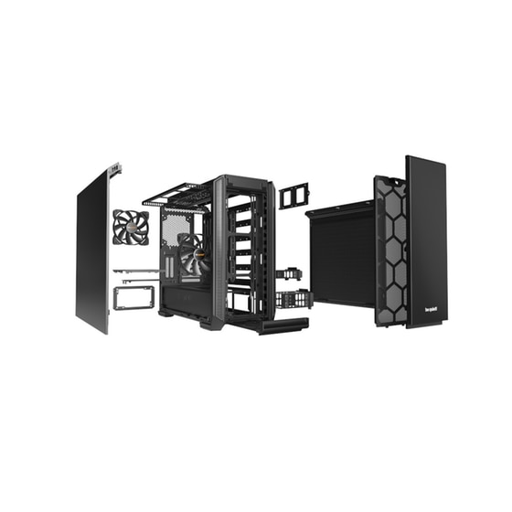 Κουτί Desktop Silent Base BeQuiet! 601 - Μαύρο image 3