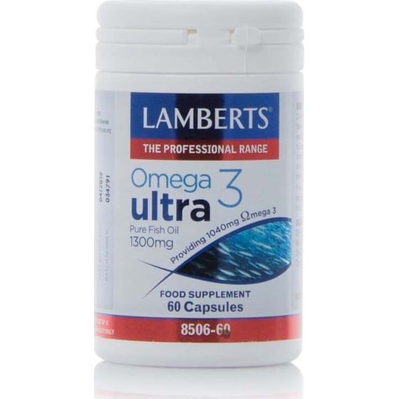 Λιπαρά Οξέα Lamberts Omega-3 Ultra 1300mg - 60 κάψουλες image 0