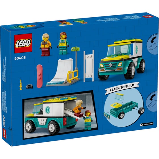 LEGO® City Emergency Ambulance and Snowboarder (60403) image 5