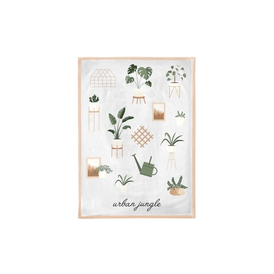 Πετσέτα Κουζίνας Chic Mic Urban Jungle Βαμβακερή 50x70cm - Πολύχρωμη image 1