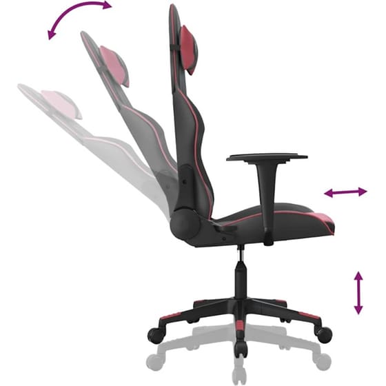 Καρέκλα Gaming VIDAXL 3143694 με Ρυθμιζόμενα Μπράτσα από Τεχνητό Δέρμα - Μαύρο / Κόκκινο image 4
