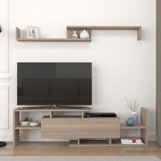 Σύνθετο Dream Esmarket 153.6x25x42 cm - Φυσικό Χρώμα Ξύλου image 2