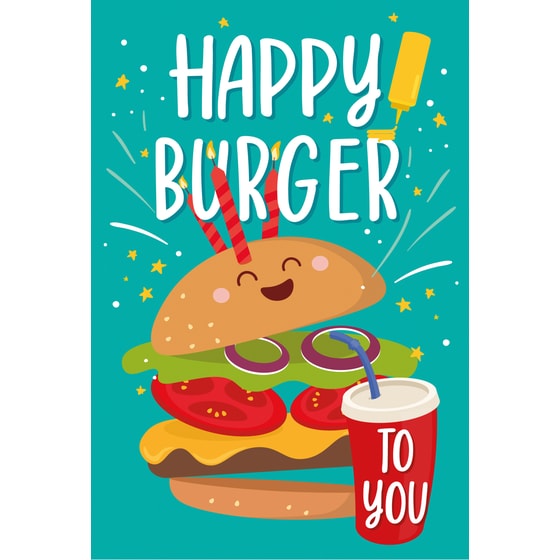 Ευχετήρια Κάρτα Γενεθλίων Legami Burger - 11.5x17cm image 1