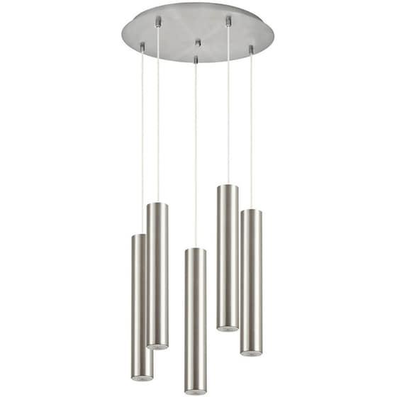 Φωτιστικό Οροφής Πολύφωτο Homelighting Adept Tube 77-8663 Μεταλλικό - Ασημί image 1