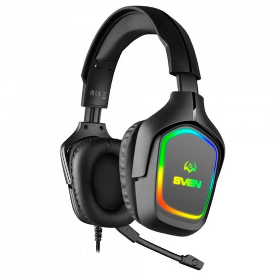 Sven AP-U750MV Gaming Ενσύρματα Ακουστικά 3.5mm/USB με RGB Φωτισμό - Μαύρα image 2