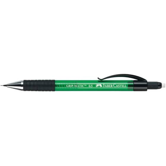 Μηχανικό Μολύβι Faber Castell Grip με Γόμα 0.5 mm H Πράσινο image 2