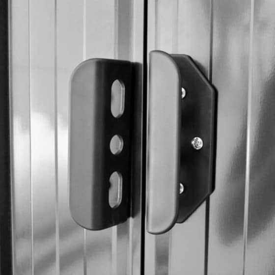 Vidaxl Αποθήκη Κήπου Γκρι 257 X 205 X 178 Εκ. Μεταλλική image 1