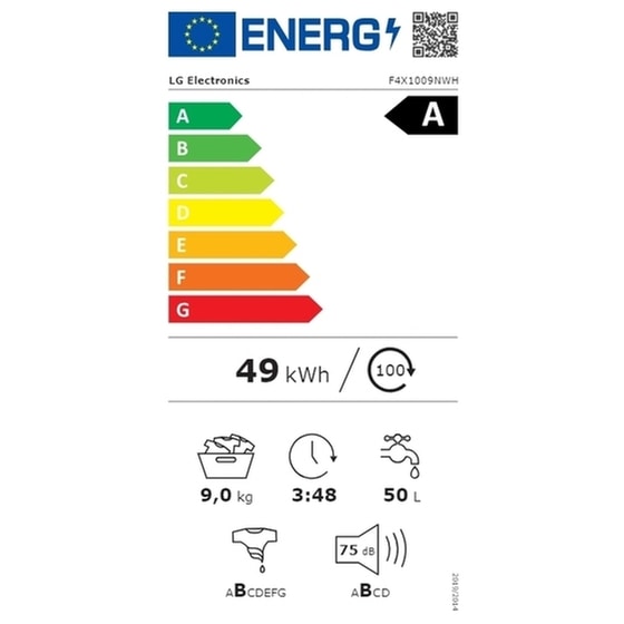 LG RHX1009NWH 9kg με Αντλία Θερμότητας Λευκό Στεγνωτήριο Ρούχων image 4