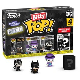 Funko Bitty Pop! - DC Super Heroes  - Batman/The Joker/Catwoman/Mystery 4-pack