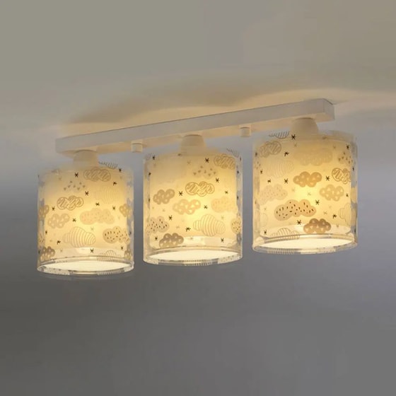 Παιδικό Φωτιστικό Οροφής Ango Clouds 41413E - Γκρι image 1