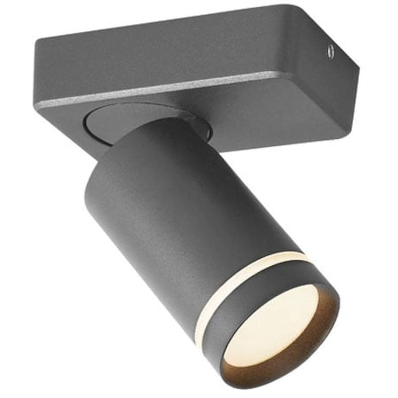 ACA DECOR Σποτ Μονόφωτο Aca Divino Ra3631sgy από Αλουμίνιο - Γκρι