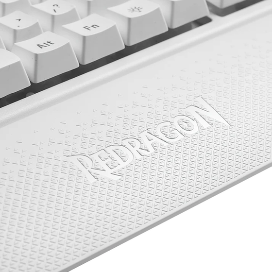 Gaming Πληκτρολόγιο Redragon Shiva K512 Ενσύρματο RGB - White image 3