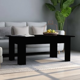 Τραπεζάκι Σαλονιού VidaXL από Μοριοσανίδα 100x60x42cm - Μαύρο