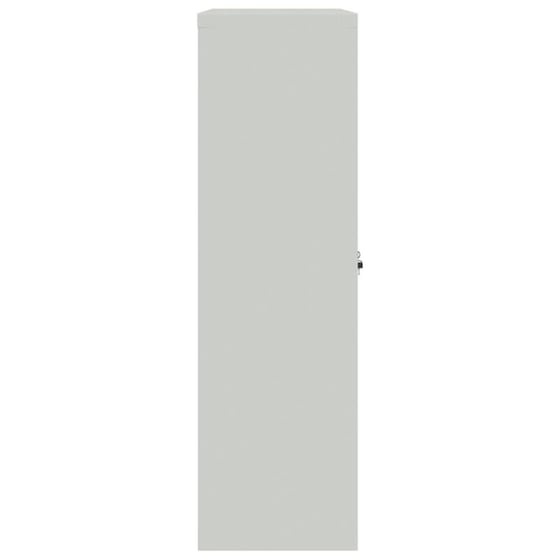 Ντουλάπι Γραφείου VidaXL από Ατσάλι 90x40x140 cm - Γκρι image 4