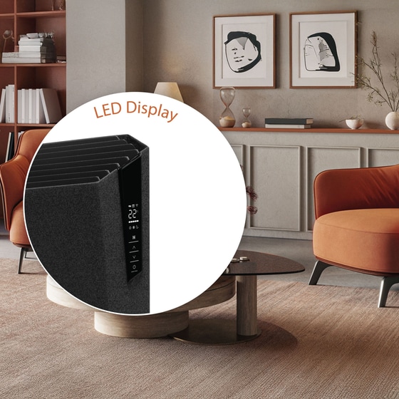 ROHNSON R-086 Θερμοπομπός Δαπέδου/Τοίχου με WiFi 2000W Μαύρο image 2