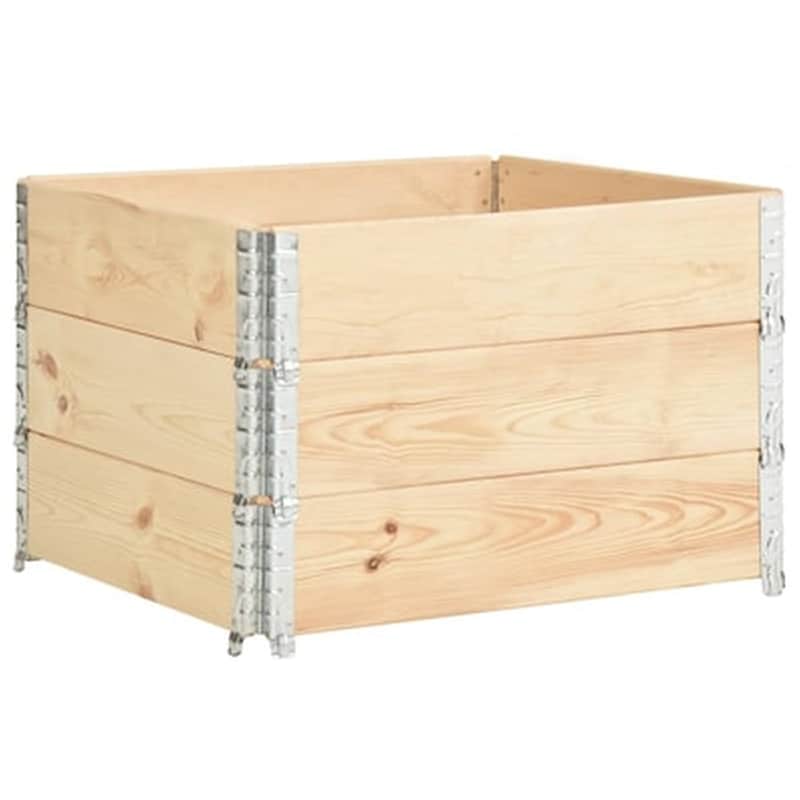 VIDAXL Vidaxl Παρτέρια Υπερυψωμένα 3 Τεμ. 100x100 Εκ. Από Μασίφ Ξύλο Πεύκου