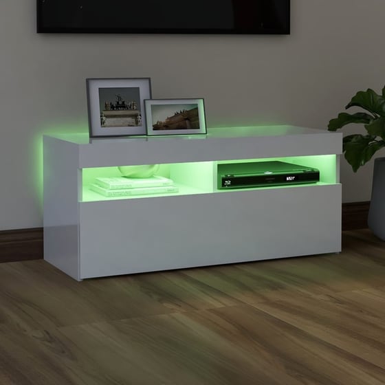Έπιπλο Τηλεόρασης  VidaXL από Μοριοσανίδα 90x35x40cm - Λευκό image 4