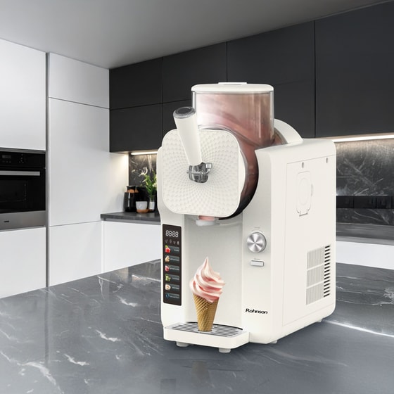 Παγωτομηχανή ROHNSON R5650 Soft n Serve 2150 W Λευκό image 11