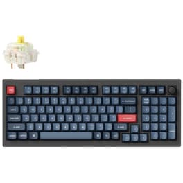 Keychron V5 Max Qmk/via (v5m-d4) Gaming Μηχανικό Ενσύρματο/Ασύρματο Bluetooth Πληκτρολόγιο με Hot-swappable διακόπτες  και RGB φωτισμό Μαύρο (US)