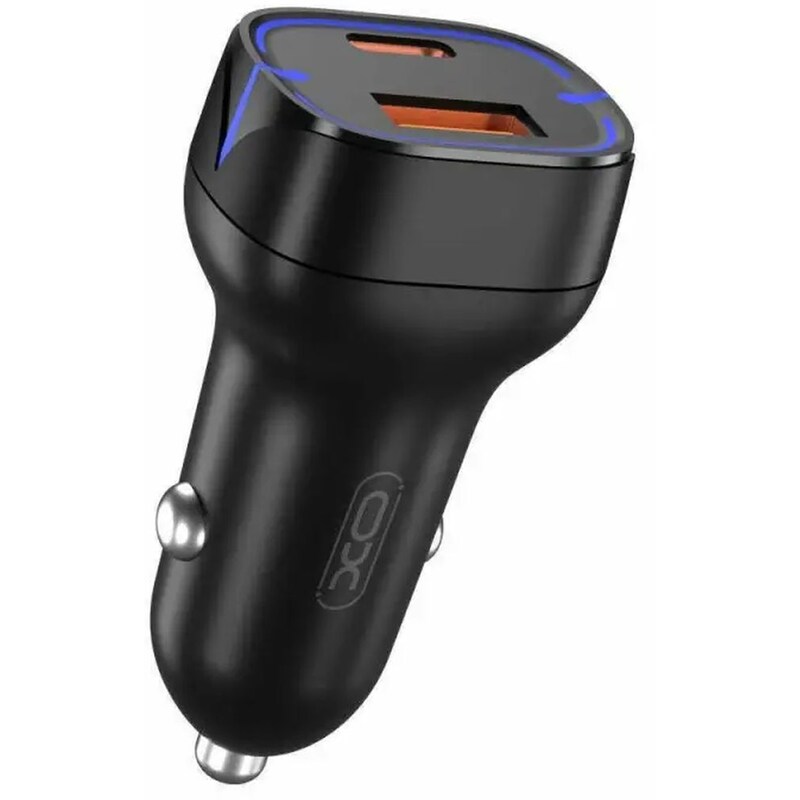 Φορτιστής Αυτοκινήτου XO CC37 1x USB-A, 1x USB-C 20W - Black