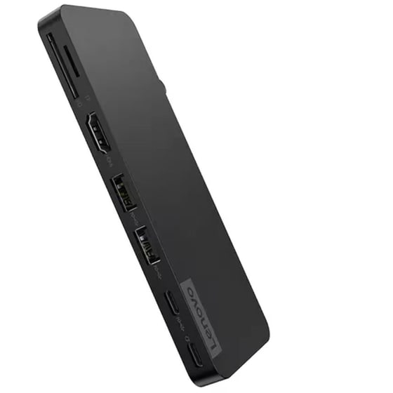 Docking Station Lenovo USB-C Slim Travel - Μαύρο image 7