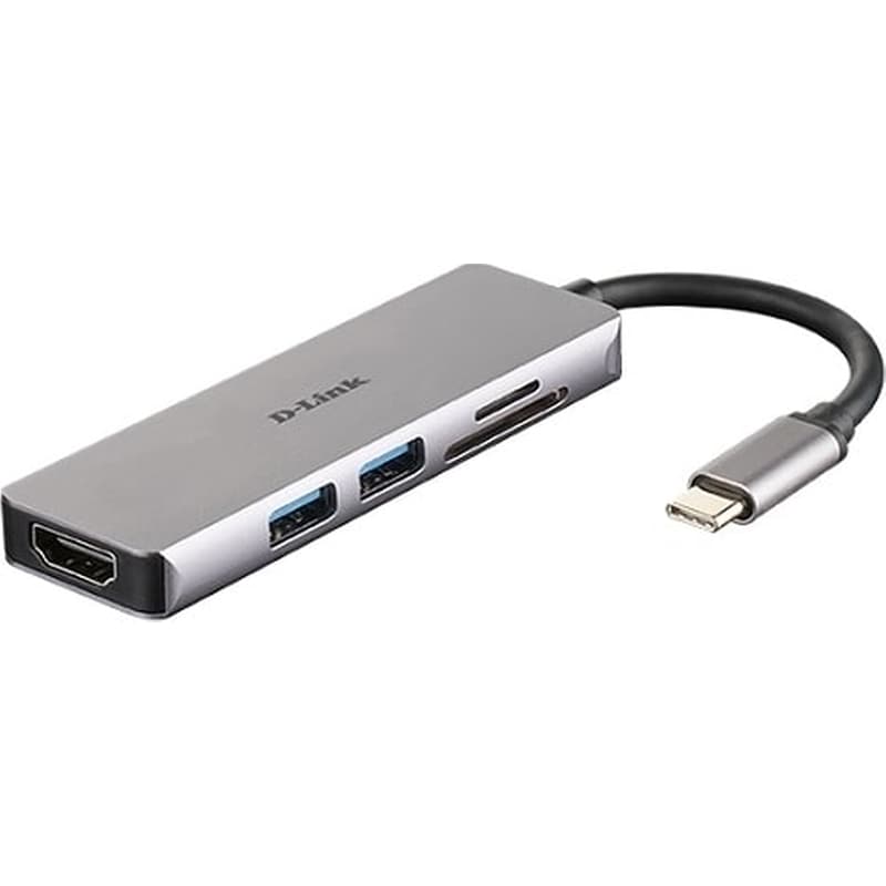 D-LINK D-link 5in1 Usb C Hub With Hdmi And Sd/microsd Card Reader (dub-m530)