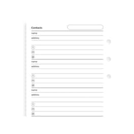 Filofax Ανταλλακτικό Personal Name/tel