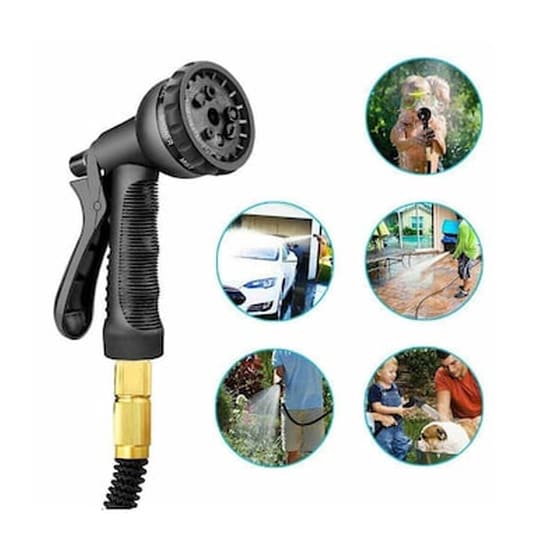 Εύκαμπτο Επεκτεινόμενο Λάστιχο Κήπου Έως 30 M Με Πιστόλι Ποτίσματος 7 Θέσεων Hoppline Hop1000957-3 image 5