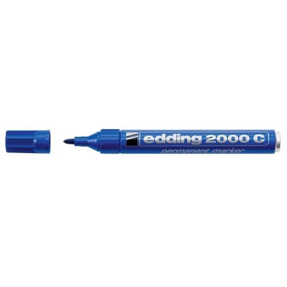Μαρκαδόρος Ανεξίτηλος Edding 2000 Μπλε 1.5-3.0 mm image 0