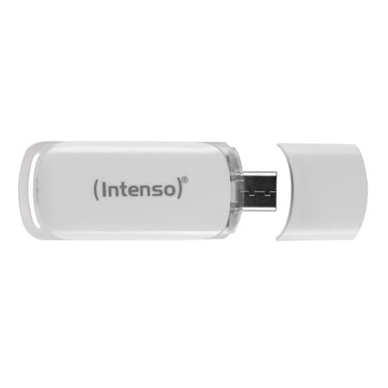 Intenso Flash Line 64GB USB 3.1 Stick με σύνδεση USB-C Λευκό image 1