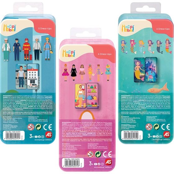 HappiHobbi Magnet Tins City Heroes/ Fashion Girl/ Mermaid Princess Εκπαιδευτικοί Χάρτινοι Μαγνήτες 1 Τμχ - Τυχαία Επιλογή Σχεδίου image 7
