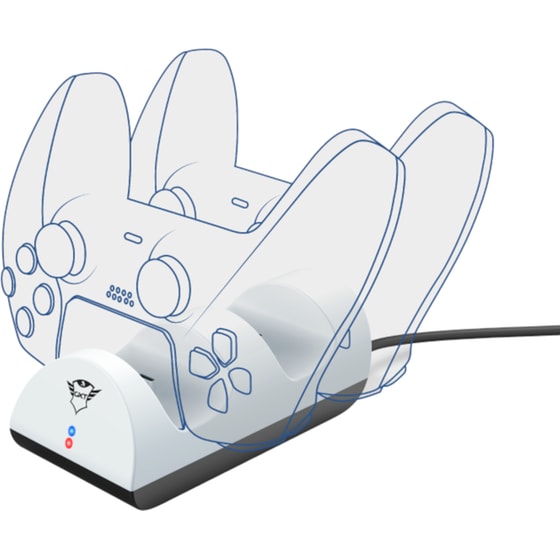 Σύστημα Φόρτισης Χειριστηρίων Trust GXT 254 Duo Charging Dock - PS5 - Λευκό image 4