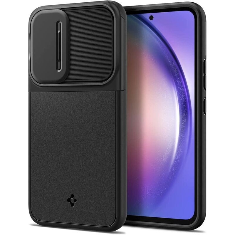 Θήκη Samsung Galaxy A54 - Spigen Optik Armor με Κάλυμμα Κάμερας - Μαύρο