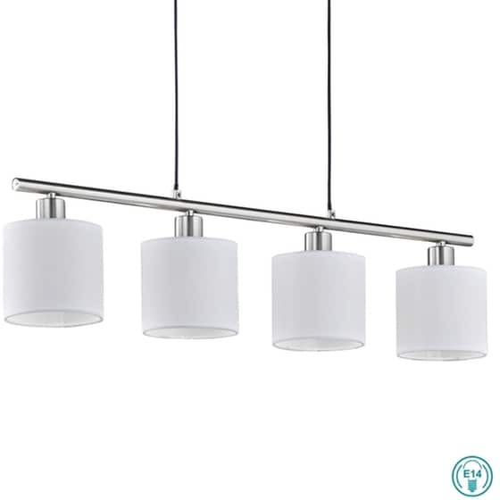 Trio Lighting Tommy Κρεμαστό Φωτιστικό Λευκό Ράγα για 4 Λαμπτήρες E14 75εκ. image 0