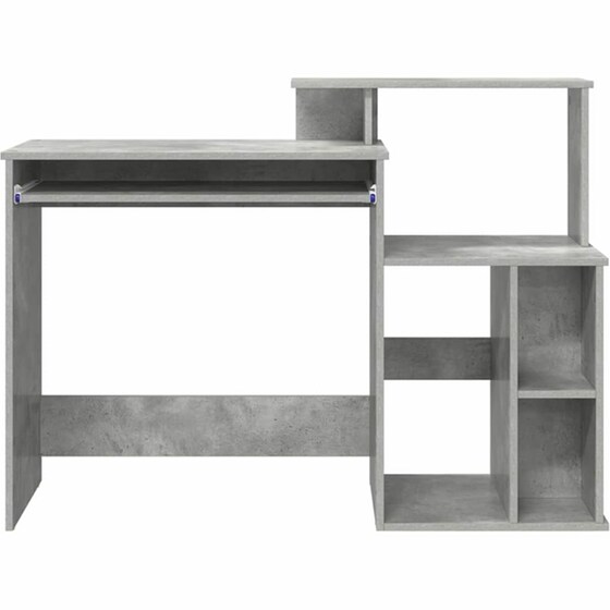 Γραφείο VidaXL από Επεξεργασμένο Ξύλο 120,5x44x88,5 cm - Γκρι Σκυροδέματος image 3