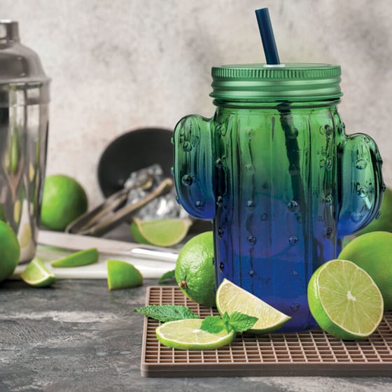 Ποτήρι Legami Cheers Cactus Γυάλινο 350 ml - Μπλε/Πράσινο image 2