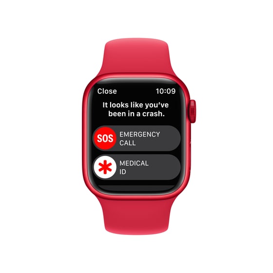 Apple Watch Series 8 (PRODUCT)RED Aluminium 41mm GPS - (PRODUCT)RED Sport Band Regular image 5