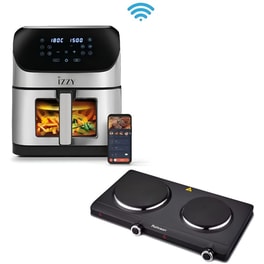 Σετ Φριτέζα Αέρος  Izzy  IZ-8238 με Wi-Fi & Ηλεκτρική Εστία Rohnson R 2420