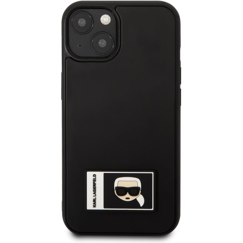 Karl Lagerfeld Ikonik Patch Karl’s Head Θήκη Προστασίας Από Σιλικόνη – Iphone 13 Pro (μαύρο – Klhcp13m3dkpk)