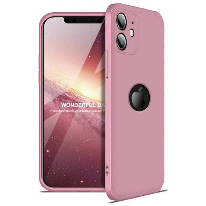 GKK Θήκη Apple iPhone 12 Mini - Gkk 360 Full Body Protection - Rose Gold
