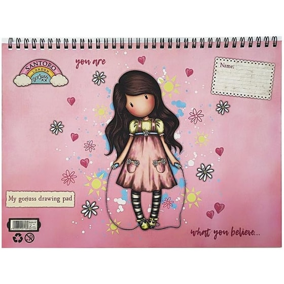 Μπλοκ&nbsp;Ζωγραφικής&nbsp;Graffiti&nbsp;Α4&nbsp;30Φ&nbsp;Santoro&nbsp;Gorjuss image 0