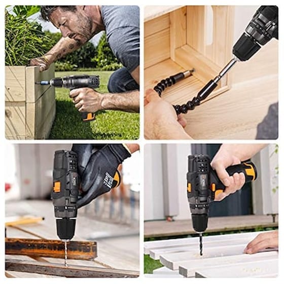 Tacklife Pcd01b Ασύρματο Τρυπάνι Με Αξεσουάρ image 3