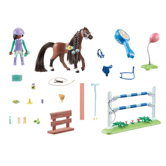 PLAYMOBIL® Horses of Waterfall Εκπαίδευση αλόγου με την Zoe και τον Blaze (71355) image 5