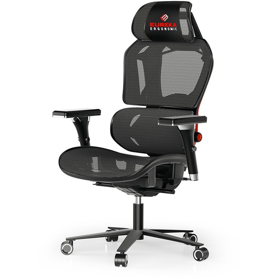 Καρέκλα Gaming Eureka Ergonomic Hybrid Typhon ERK-GC05-R από Ύφασμα - Μαύρη/Κόκκινη image 0
