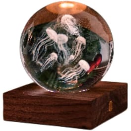 Διακοσμητικό Gingko Crystal Light 3D Jellyfish