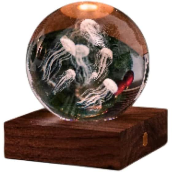 Διακοσμητικό&nbsp;Gingko Crystal&nbsp;Light&nbsp;3D&nbsp;Jellyfish image 0