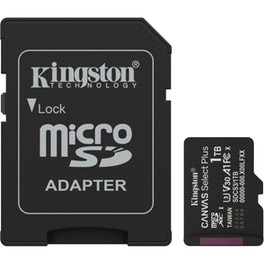 Kingston Canvas Select Plus Gen3 microSDXC 1TB Class 10 U3 V30 UHS-I με αντάπτορα